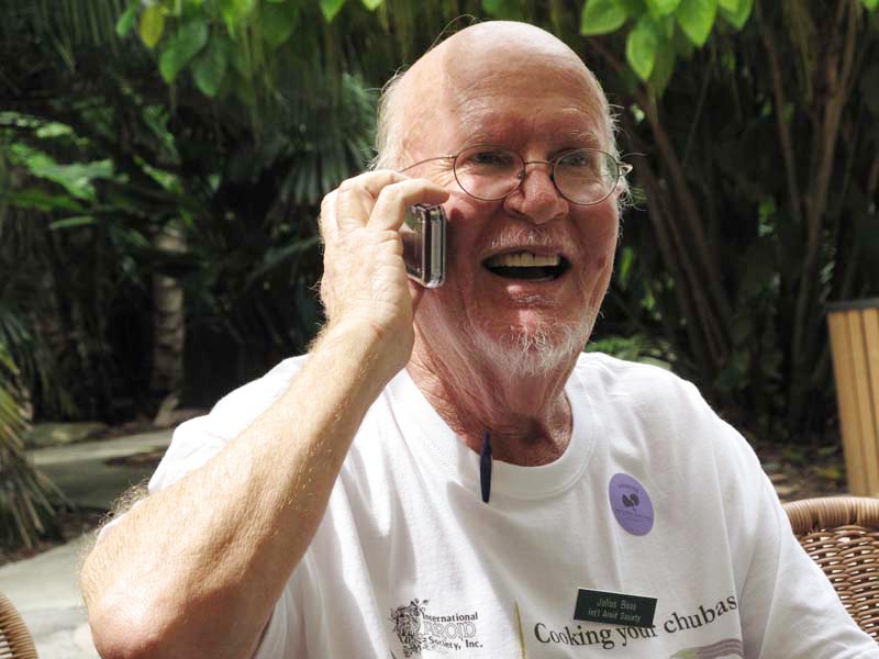 Aroid expert Julius Boos at Fairchild Tropcial Botanic Garden, Photo Copyright Ted Knight